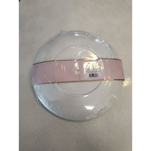 Kate Spade New York 2 Salut! Blue Polka Dot Melamine Salad Accent Plates 9" - Picture 2 of 5